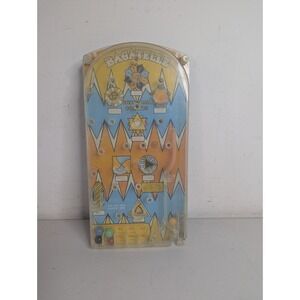 PINBALL MACHINE TOY GAME Vintage Bagatelle 5 Balls Tabletop WORKS GREAT Mar Toys